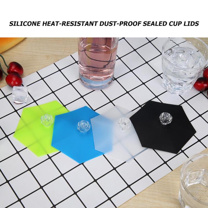 Silicone Heat-resistant Dust-proof Sealed Cup Lids Bowl Bottle Glass Cover Food Wrap Lid Kitchen Accessories - ebowsos