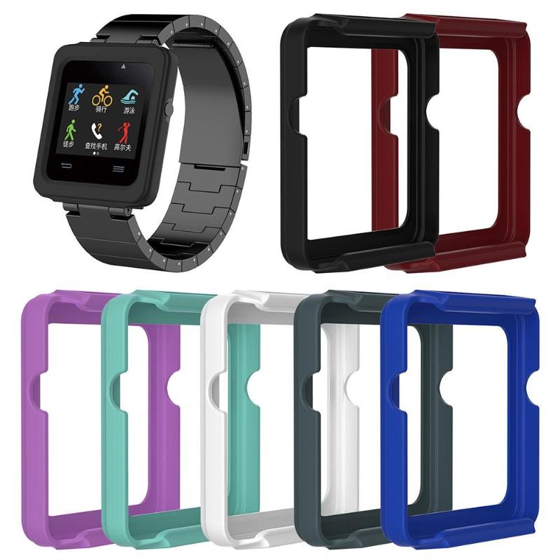 Silicone Protective Case Cover Frame Shell Replacement for Garmin Vivoactive Smart Watch Case Smart Accessories - ebowsos
