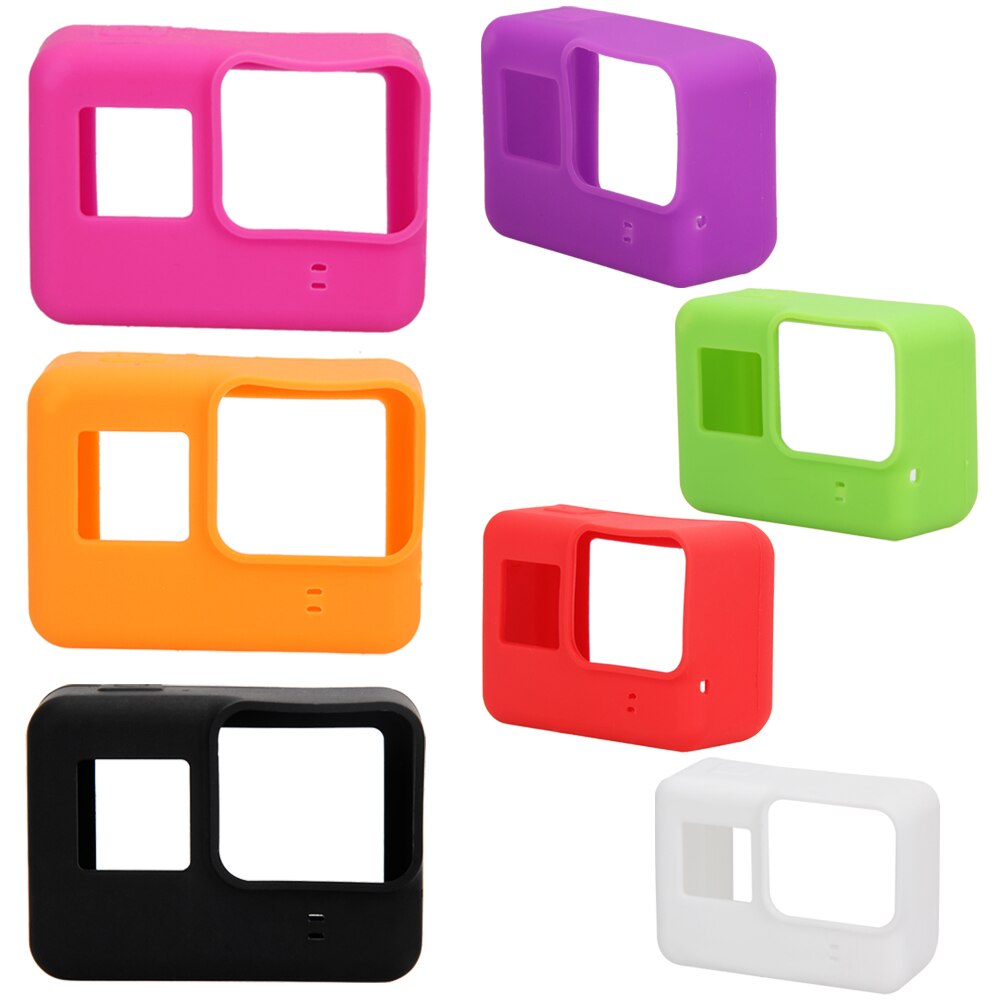 Silicone Rubber Case for Gopro Hero 5 Black Protective Shell Soft Cover For Gopro Accessories Action Camera Kits 7 Colors - ebowsos