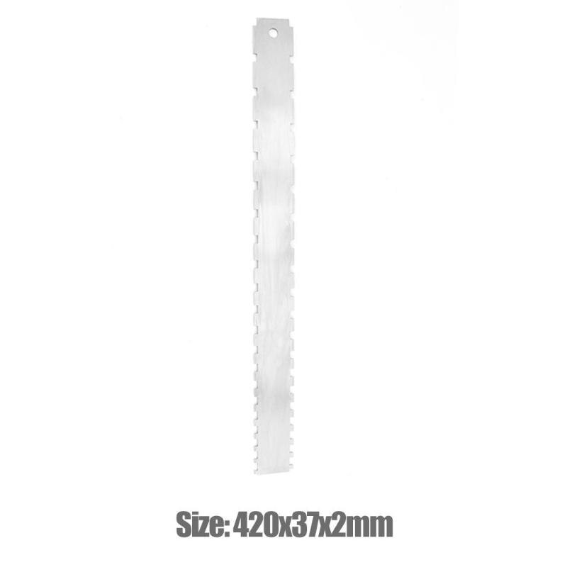 Silver Guitar Neck Notched Straight Edge Tool Stainless Steel Guitar Neck Notched Ruler Tool Guitar Accessories-ebowsos