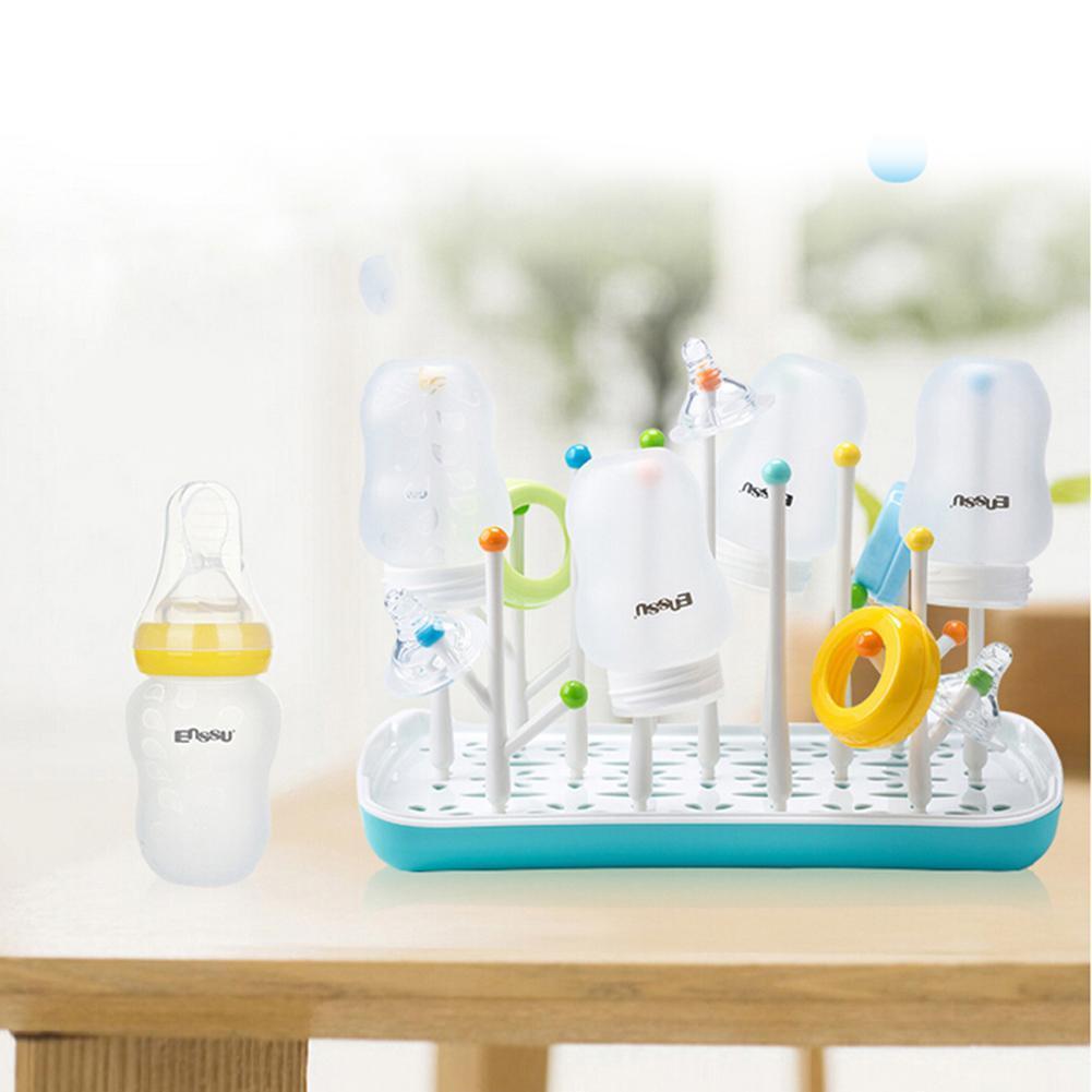 Sippy Tots BPA-Free Large Baby Bottle Drying Rack for Bottles and Bottle Accesories Portable for Mother & Kid High Quality-ebowsos