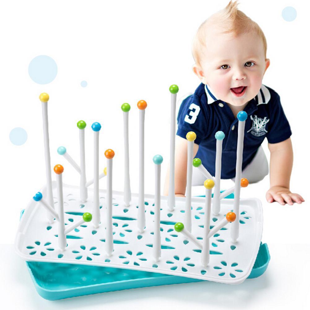 Sippy Tots BPA-Free Large Baby Bottle Drying Rack for Bottles and Bottle Accesories Portable for Mother & Kid High Quality-ebowsos