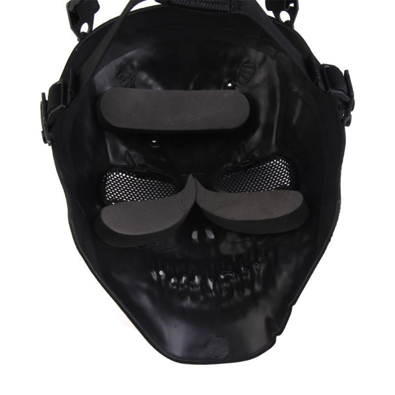 Skull Skeleton Airsoft Paintball War Game Mask Training Mask Full Face Party Mask Guard Winter Festival Accessories - ebowsos