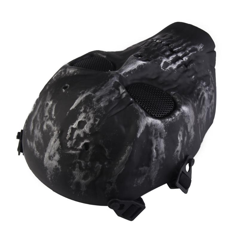 Skull Skeleton Airsoft Paintball War Game Mask Training Mask Full Face Party Mask Guard Winter Festival Accessories - ebowsos