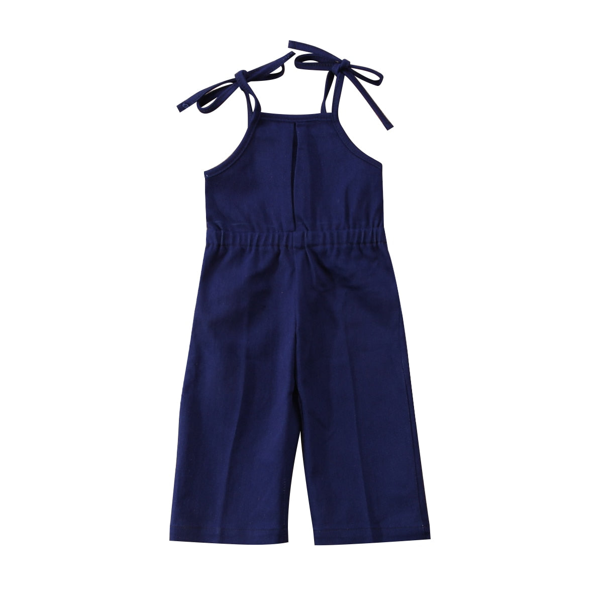 Sleeveless Baby Girls Denim Strap Romper Jumpsuit Outfits  Overalls Set Clothes Summer 1-7T - ebowsos