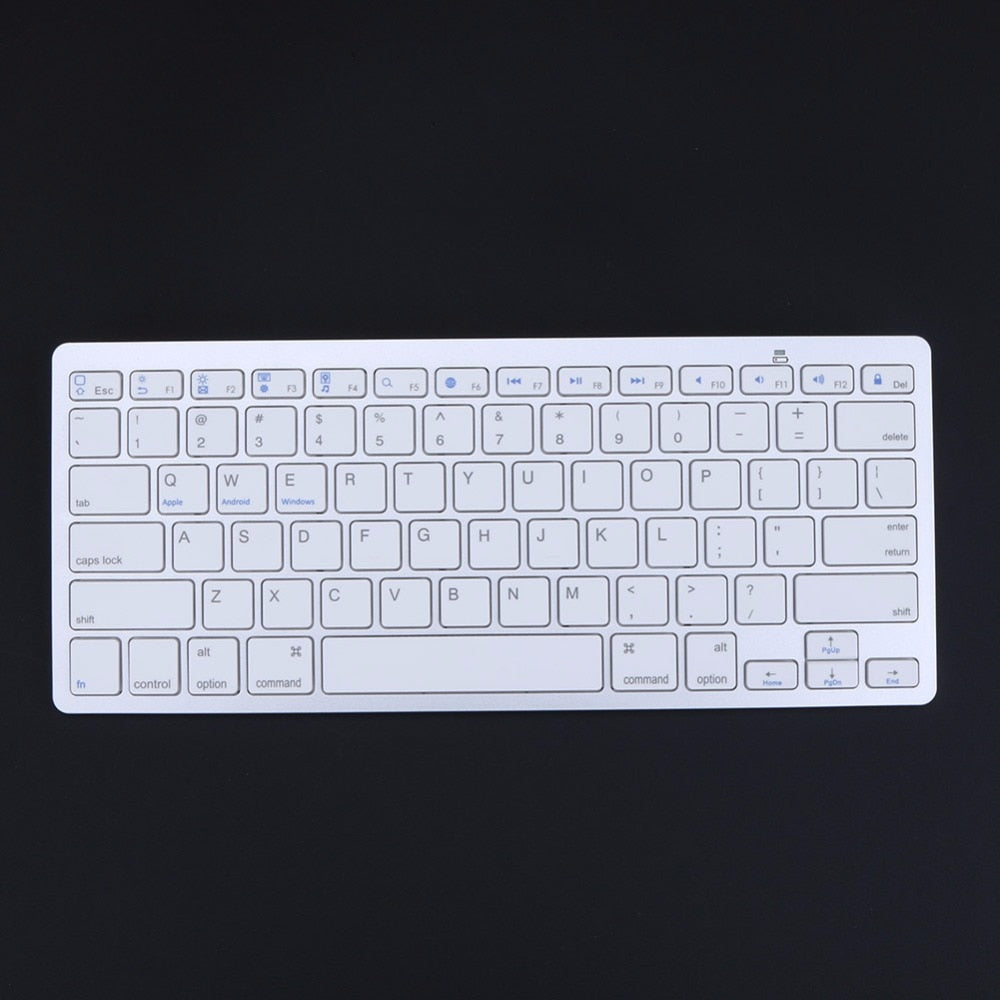 Slim Bluetooth 3.0 Wireless 2.4GHz Keyboard for Apple iPad-1 1 2 3 4 for Mac Computer PC Mac Tablets Laptops - ebowsos
