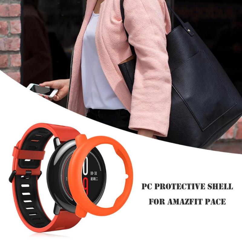 Slim PC Case Cover Protective Frame Shell for Xiaomi Huami Amazfit Pace Watch Colorful Replacement Watch Protector Cases Cover - ebowsos