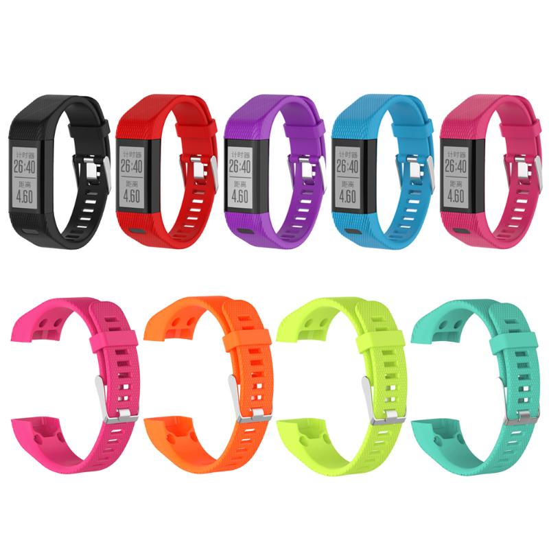 Smart Acc Watchbands Straps 8 Colors Choose Fashion Sports Silicone Band Strap Bracelet + Tool For Garmin Vivosmart HR - ebowsos
