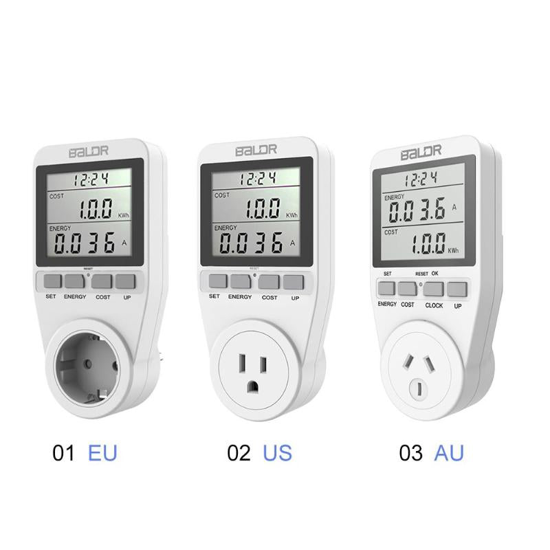 Smart Socket Digital Voltmeter Power Analyzer Energy Meter Power Meter Plug Monitoring Testing Instrument Power Consumption - ebowsos