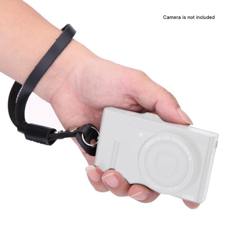 Smart design PU Leather Camera Wrist Hand Strap Grip with wider pad for Canon Sony Nikon camera accessory - ebowsos