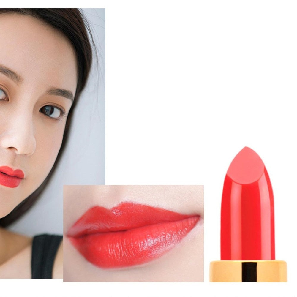 Snow Feifei red lipstick moisturizing matte coral red queen color Chinese red - ebowsos