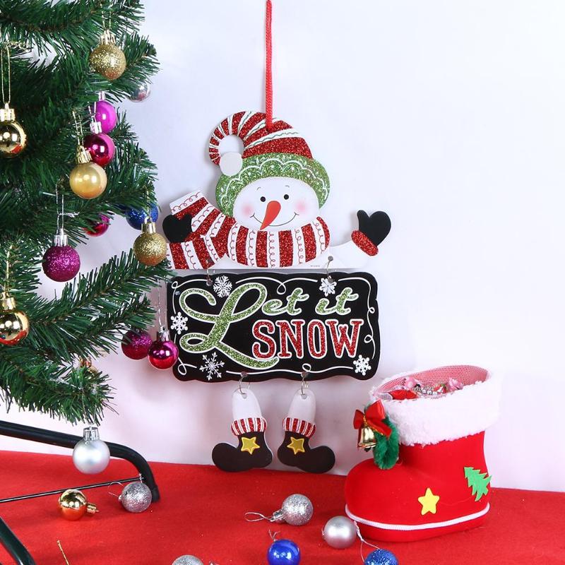 Snowman Christmas Ornaments New Year Party DIY Christmas Tree Hanging Decor - ebowsos