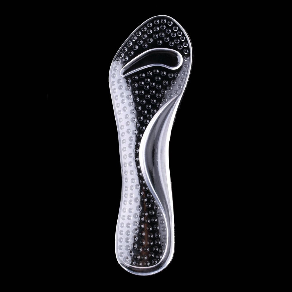 Soft Anti-pain Support Transparent Silicone Heels Thick Soles insoles Women Pad  for Foot Care Tool - ebowsos