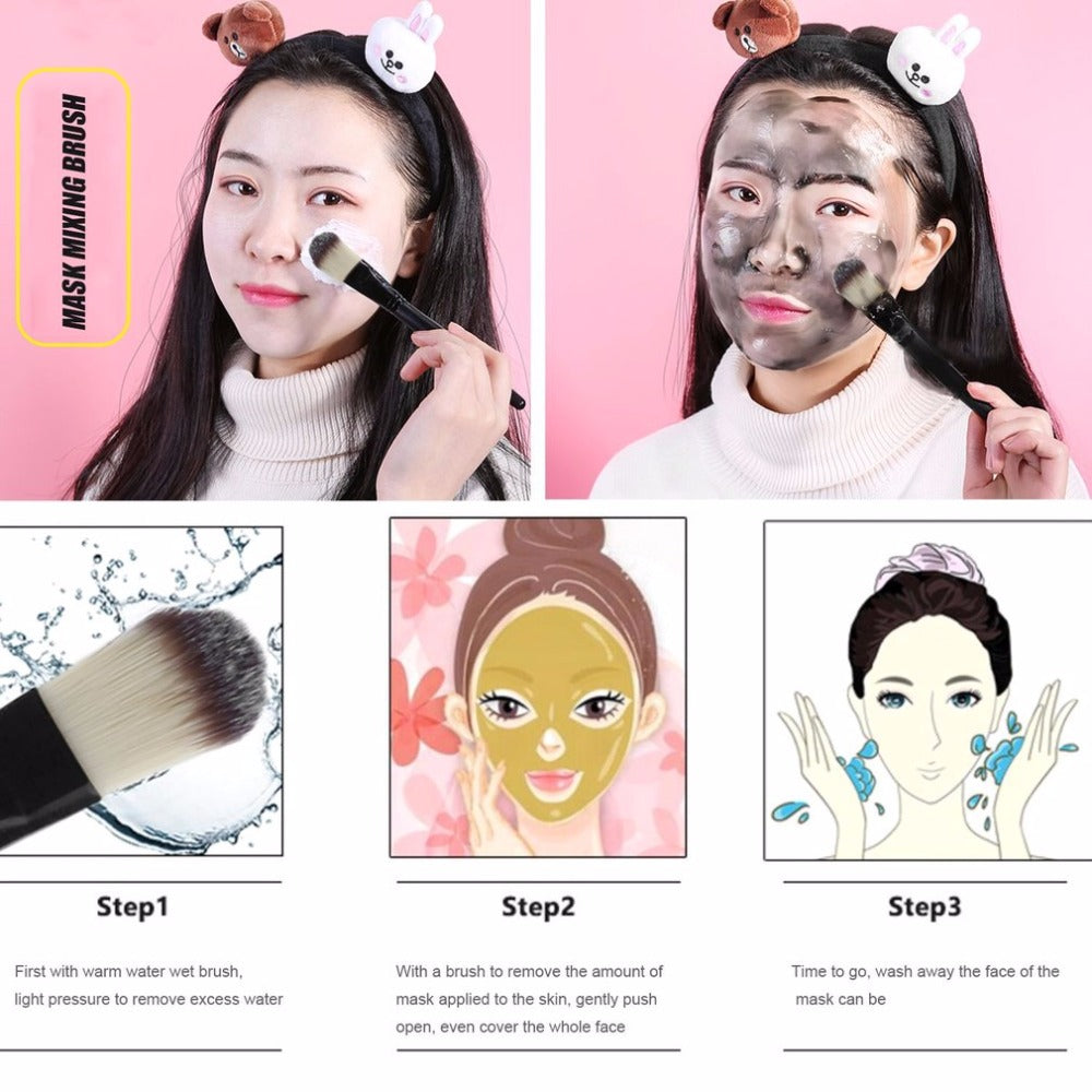 Soft Foundation Brush Fashion DIY Makeup Brushes Skin Care Treatment Cosmetic Tool Facial Face Mask Brush Mask Painting Mixing - ebowsos