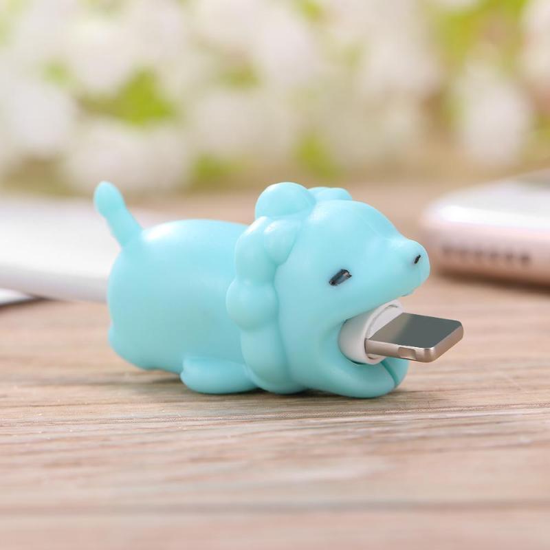 Soft PVC Animal Shape Bite Anti Break Cable Protector Data Line Wire Protective Cover Sleeve Case Data Line Protective Cover Hot - ebowsos