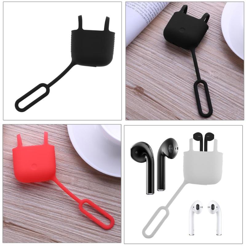 Soft Silicone Shock Proof Carrying Case Cover Sleeve Pouch Box for Apple Airpods Wireless Earphone Headphone Case Cover Box - ebowsos