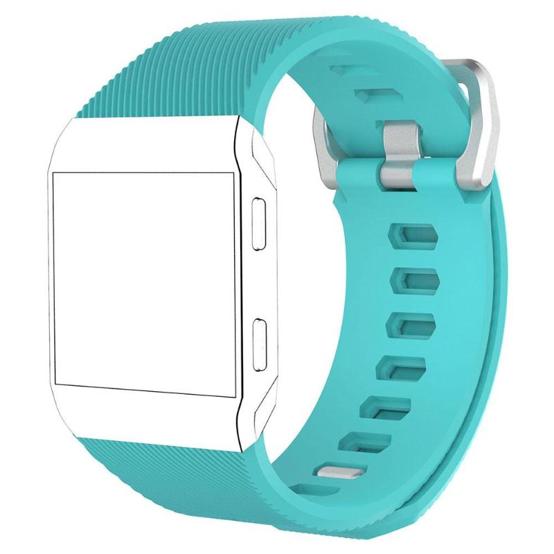 Soft Silicone Smartwatch Strap Belt Replacement Sport Smart Watch Band Strap Bracelet Wrist Belt for Fitbit Ionic Smart Watches - ebowsos