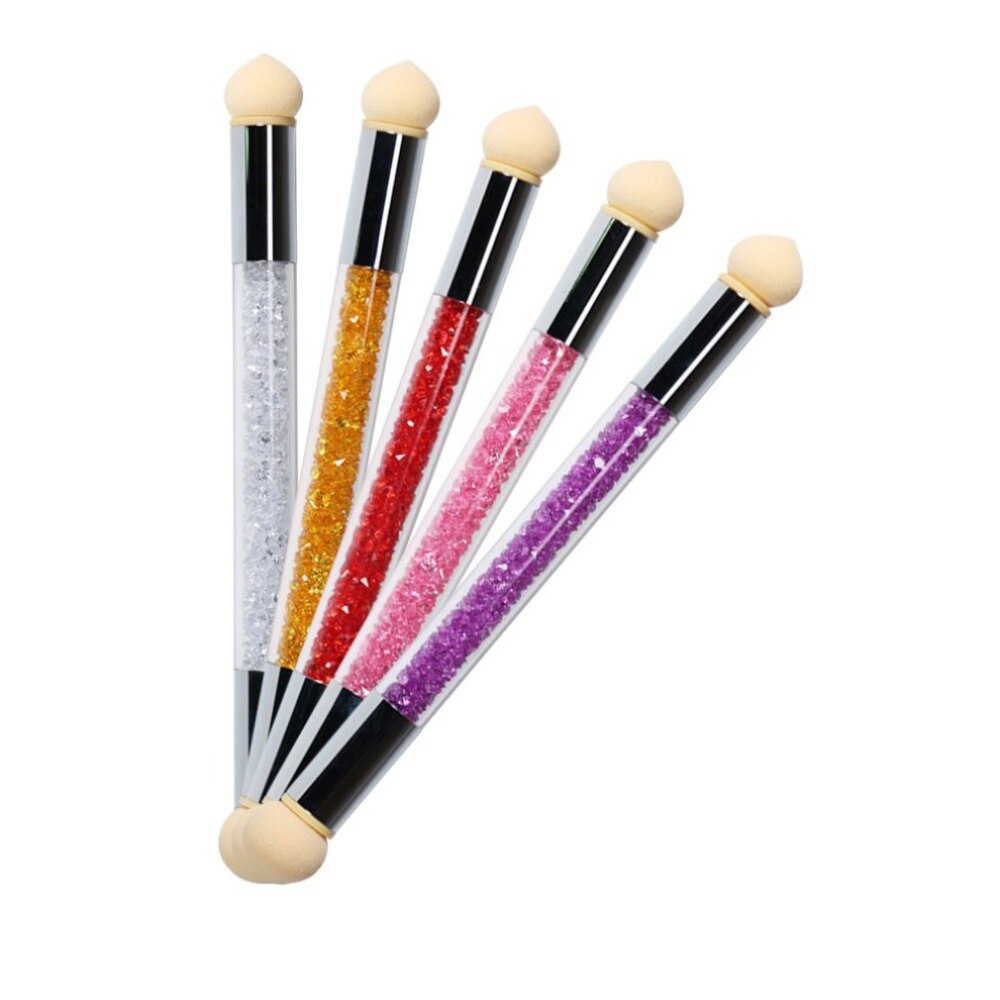 Soft Sponge Head Professional Nail Art Brush Builder UV Gel Drawing Painting Brush Pen For Manicure DIY Tool - ebowsos