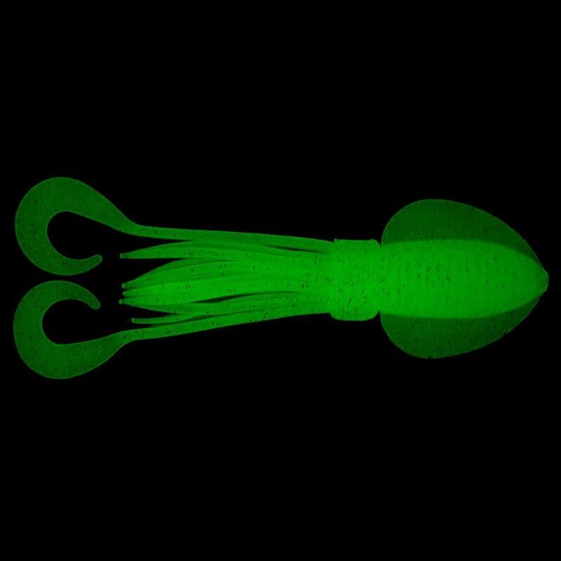 Soft baits 3D Vivid Flat Squid Fishing Bionic Bait luminous PVC Soft Wobbler Jerkbait Lead Coating Soft Bait Fishing TackleS/M/L-ebowsos