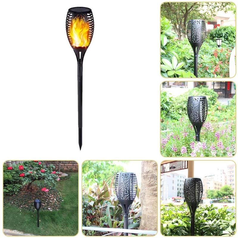 Solar Flame Flickering Garden Lamp Torch Light IP65 Outdoor Spotlights Landscape Decoration Led Lamp for Garden Pathways - ebowsos