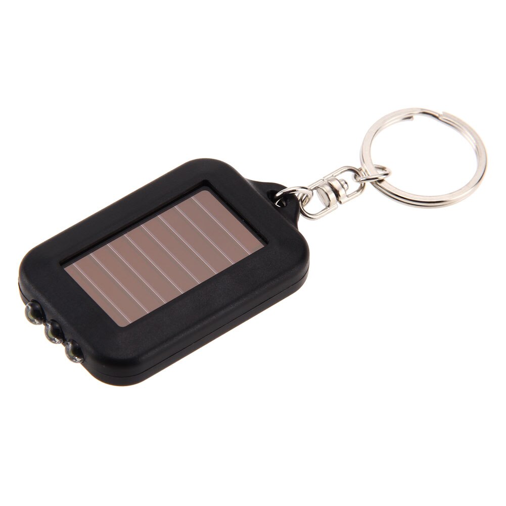 Solar Panel Electric Torch Key Chain Multi Tool Solar Energy Light 3 LED With Key Chain MiniLED LightingOutdoor Tools 60X35X10cm-ebowsos