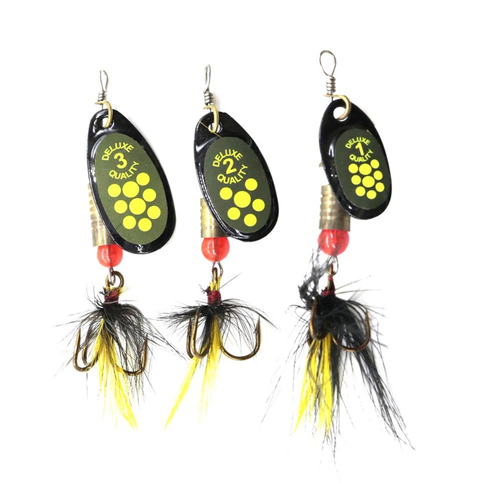 Spinner Fishing Lures Wobblers FISH Baits Jig Fishing Lure Metal Sequins Hard Bait with Treble Hook Tools-ebowsos