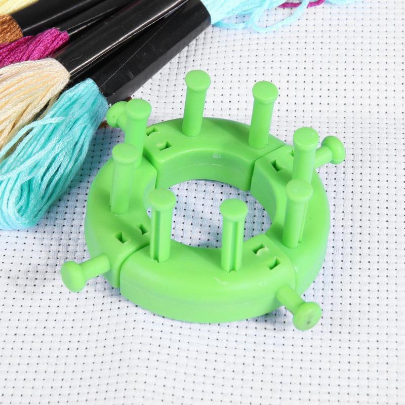 Spliced Loom Braided Frame Knitting Looms Long Ring Set with Hook Needles High Quality Plastic Light Weight Dropshipping - ebowsos