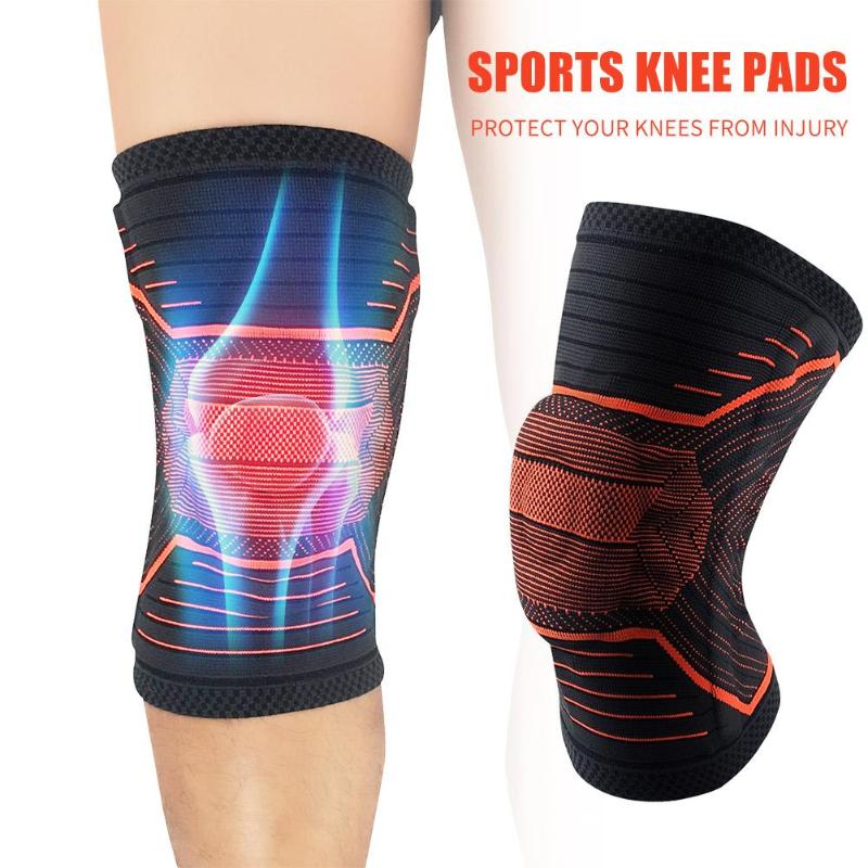 Sport Nylon Knee Brace Sleeve Breathable Injury Recovery Leg Protector Gear-ebowsos