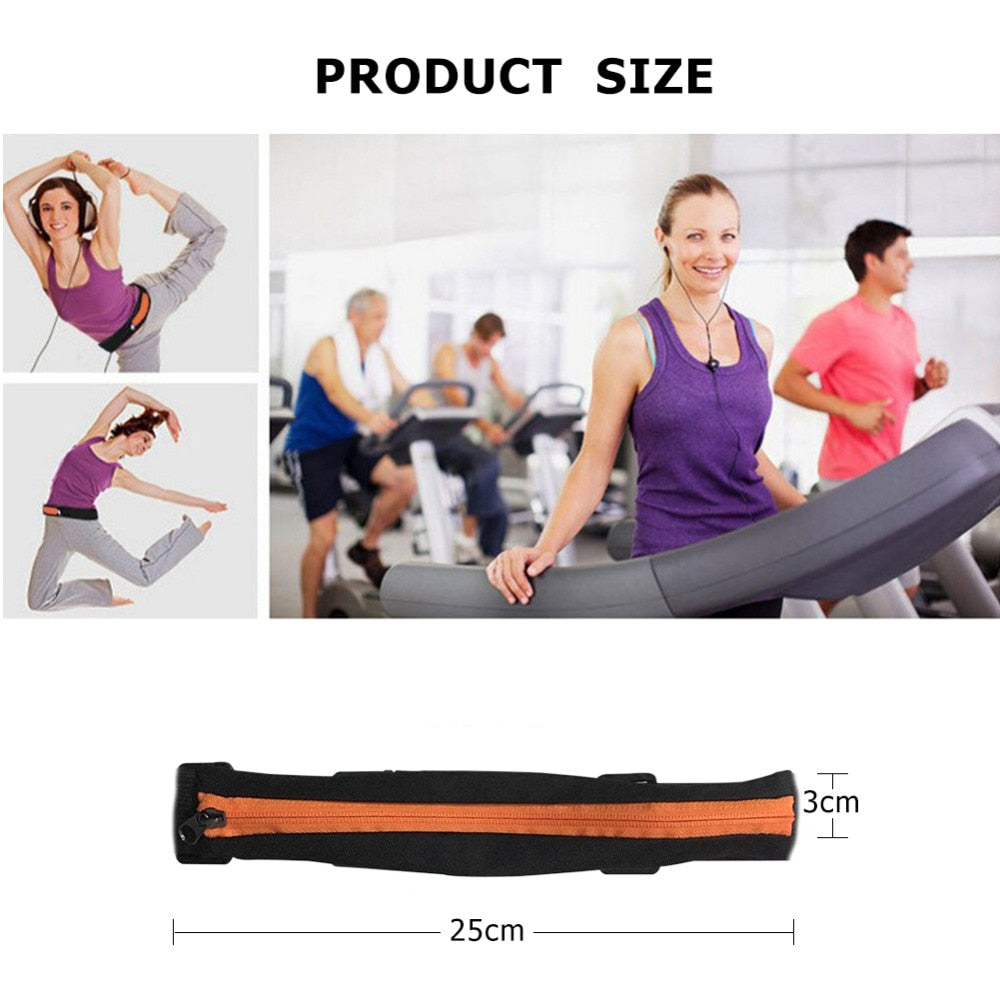 Sports Bag Running Cycling Fitness Waterproof Waist Pockets Purse Outdoor Phone Anti Theft Bags Universal Running Arm Band New - ebowsos