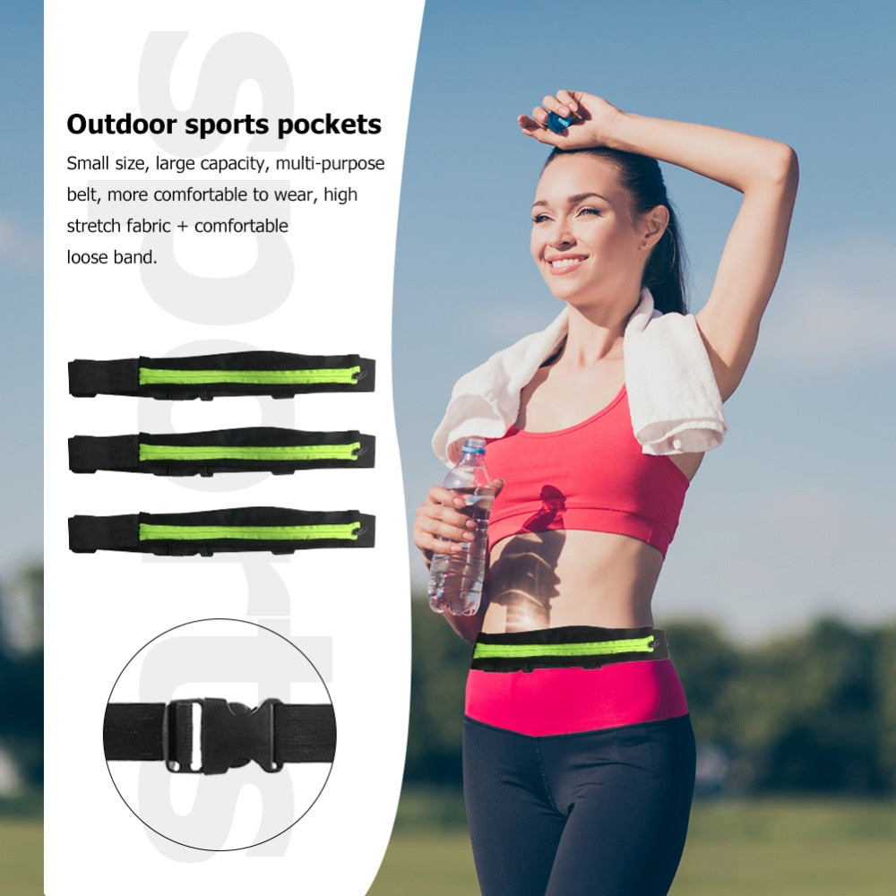 Sports Bag Running Cycling Fitness Waterproof Waist Pockets Purse Outdoor Phone Anti Theft Bags Universal Running Arm Band New - ebowsos
