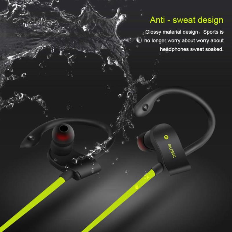 Sports Earphones 56S Wireless Bluetooth Earphones Waterproof Headphone Sport Running Headset Stereo Bass Earbuds with Mic - ebowsos