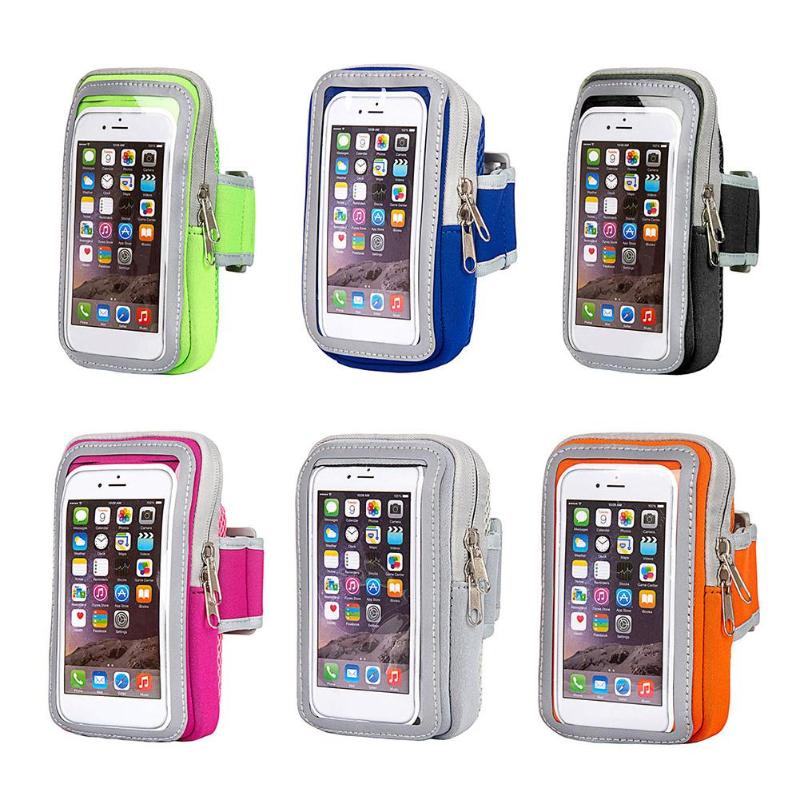 Sports Running Touch Screen 5.5inch Armband Protective Cover Bag for Mobile Phone Outdoor Fitness Wrist Pack High Quality - ebowsos