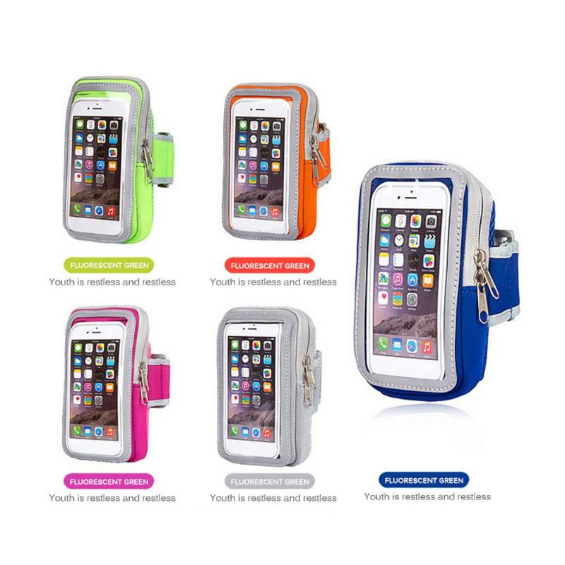 Sports Running Touch Screen 5.5inch Armband Protective Cover Bag for Mobile Phone Outdoor Fitness Wrist Pack High Quality - ebowsos