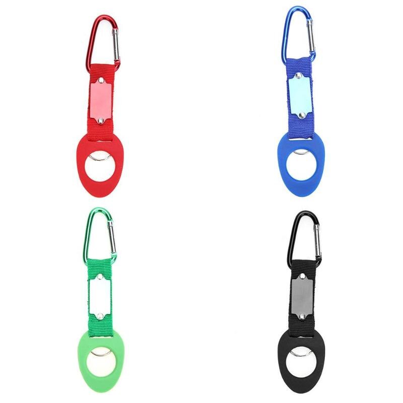 Sports Sports Outdoor Kettle Buckle Carabiner Water Bottle Holder Camping Hiking Aluminum Rubber Nylon Buckle Hook-ebowsos