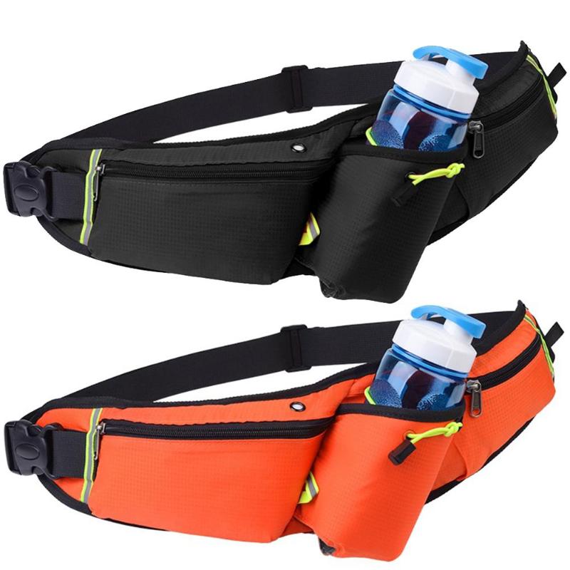 Sports Water Bottle Hip Waist Pack Waterproof Climbing Running Marathon Waist Bag Gym Fitness Belt Water Bottle Hip Waist Pack-ebowsos