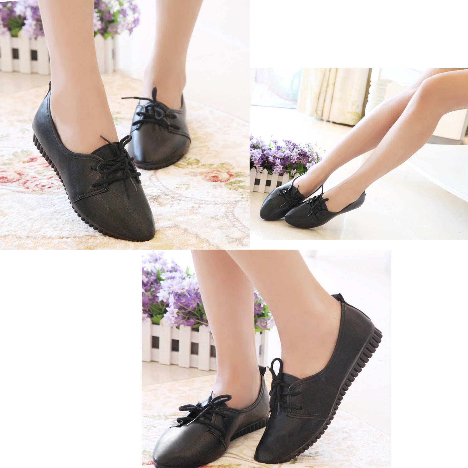 Spring Summer New fashion vintage women flat shoes Loafers Shoes for Girls - ebowsos
