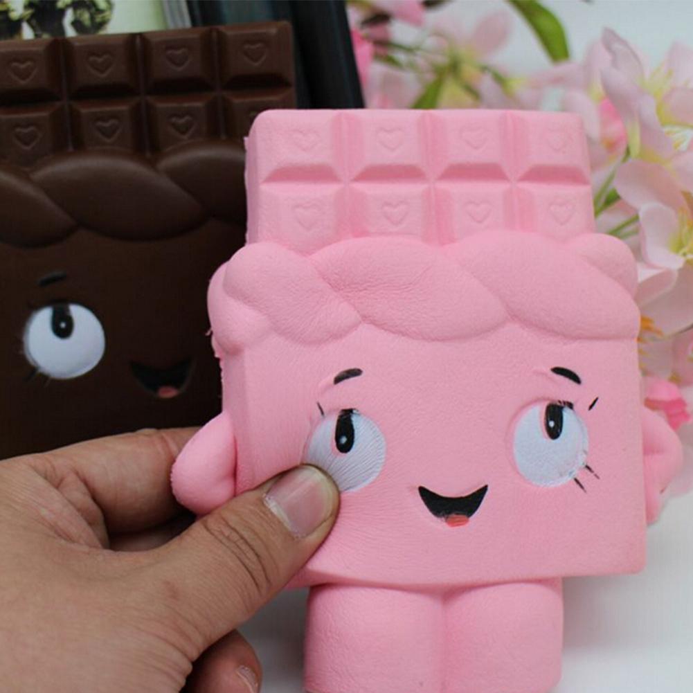 Squeeze Boy Girl Chocolate Soft Slow Rise Scented Fun Toy Kitchen Pretend Simulation Foods Educational Learn Squeeze Toy Gift-ebowsos