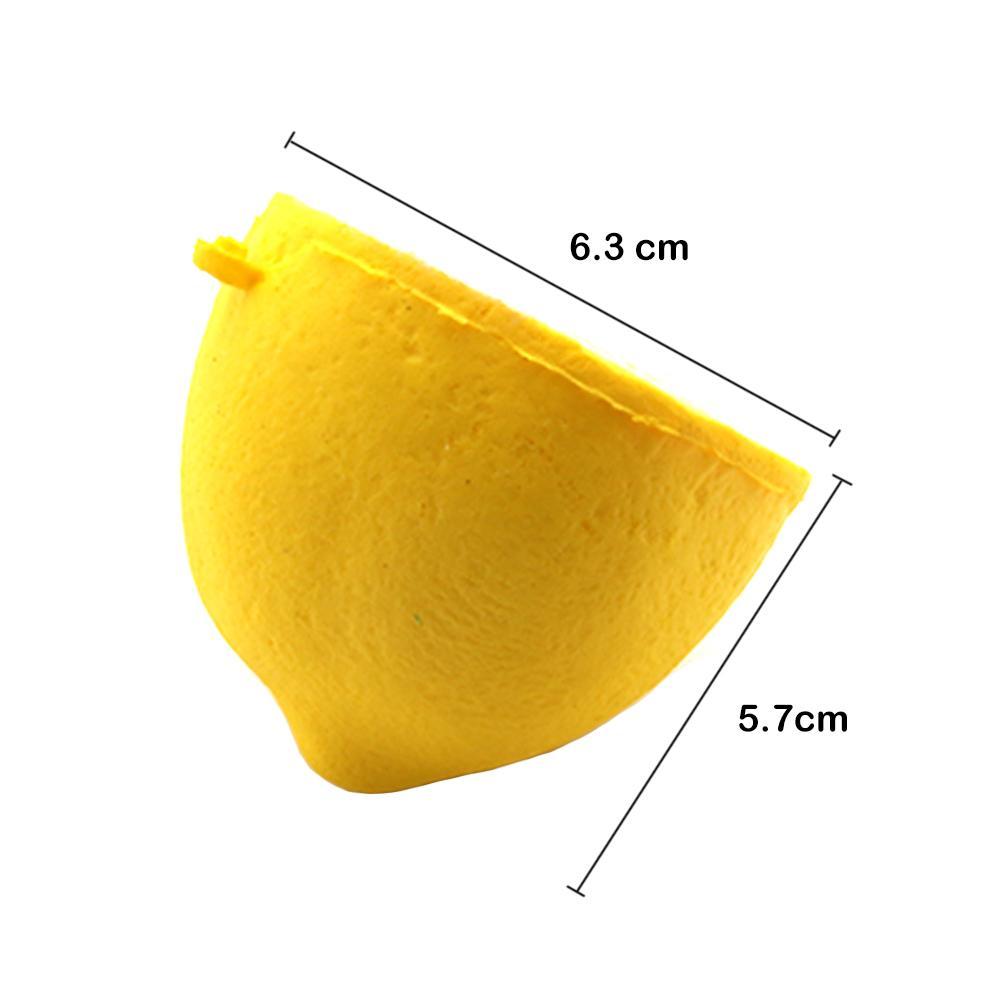 Squeeze Lemon Kawaii Squeeze Cute fruit Slow Rising Decoration Phone Strap Pendant Squishes Gift Toys Doll Color Random-ebowsos
