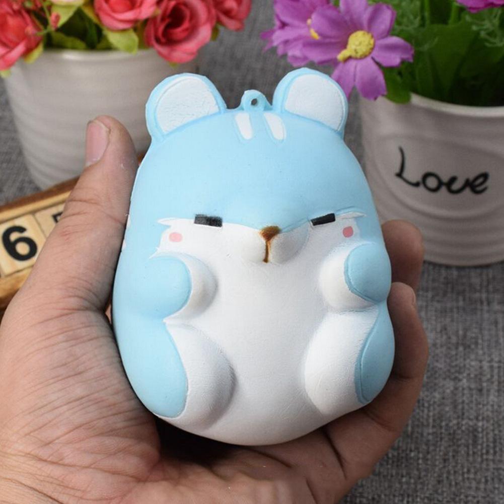 Squeeze Soft Squeeze Colorful Simulation Hamster Fidget Toy Slow Rising for Anti Stress Puzzle Anxiety Home Decoration 4 Styles-ebowsos