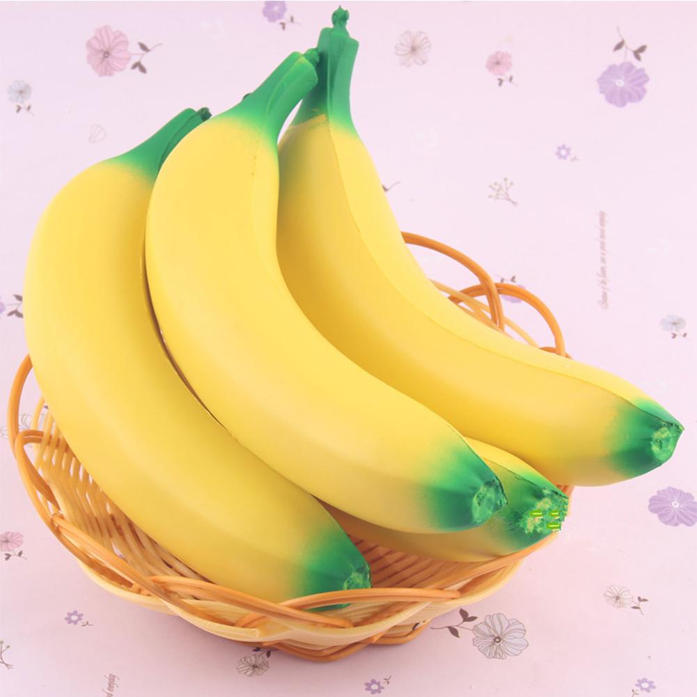 Squeeze Squeeze Banana Fidget Toy Super Slow Rising Simulation Fruit Phone Straps Soft Cream Scented Bread Cake Kid Fun Toy Gift-ebowsos