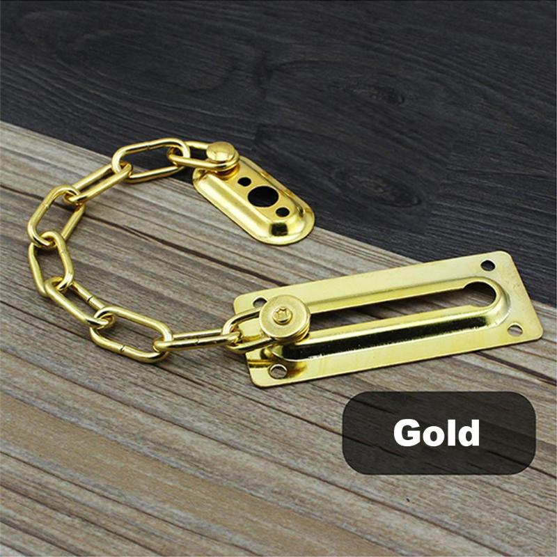 Stainless Steel Door Safety Guard Chain Security Bolt Locks Cabinet Latch - ebowsos