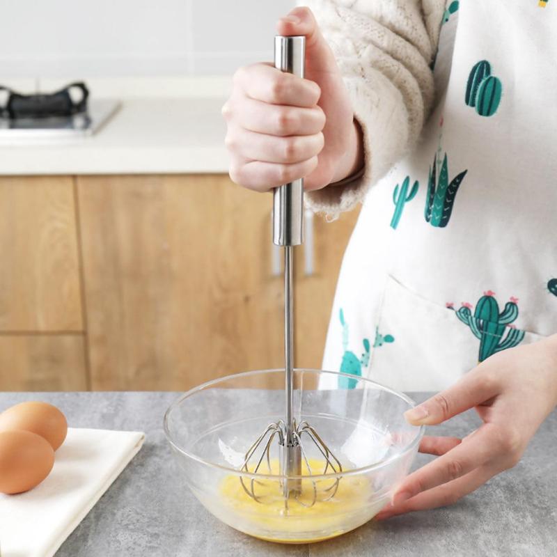 Stainless Steel Egg Stirrer New and High Quality Whisk Hand Blender Mixer Kitchen Cream Mixing Tool Kitchen Essential Supplies - ebowsos