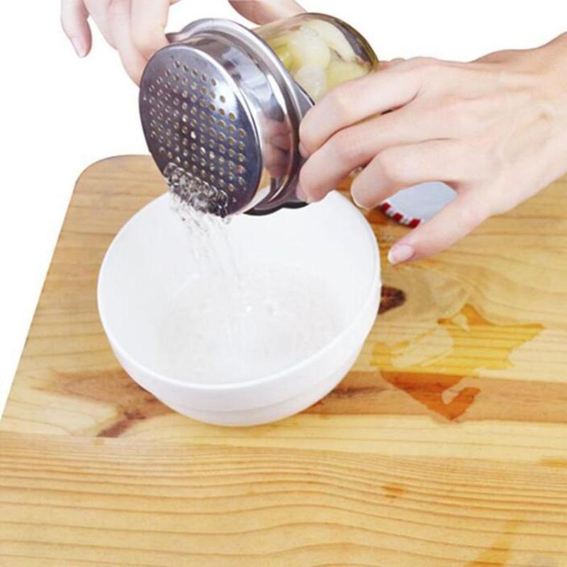 Stainless Steel Food Can Strainer Household Sieve Tuna Press Lid Oil Drainer Remover Easy To Use Kitchen Accessaries Home Gadget - ebowsos
