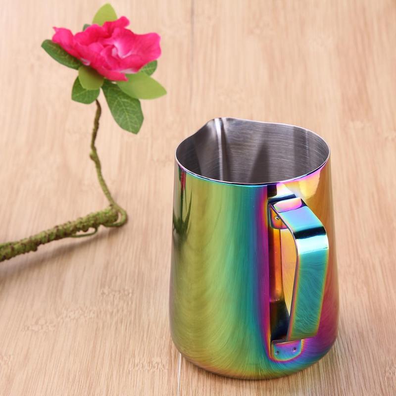 Stainless Steel Frothing Jug Coffee Pitcher Craft Coffee Milk Frothing Jug - ebowsos