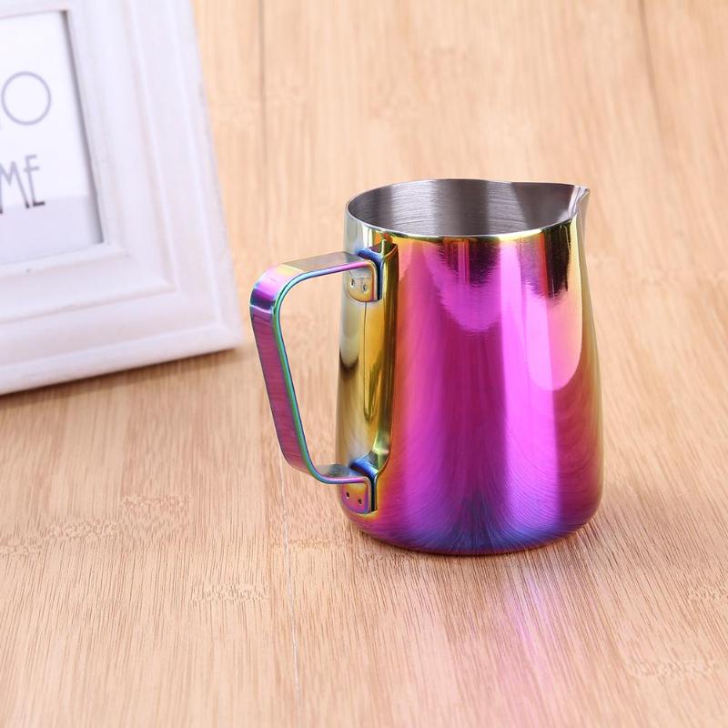 Stainless Steel Frothing Jug Coffee Pitcher Craft Coffee Milk Frothing Jug - ebowsos