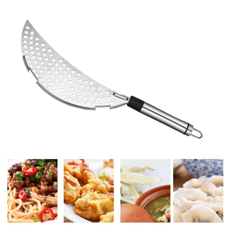 Stainless Steel Handle Water Filtering Rice Washing Sieve Tool Kitchen Tool - ebowsos