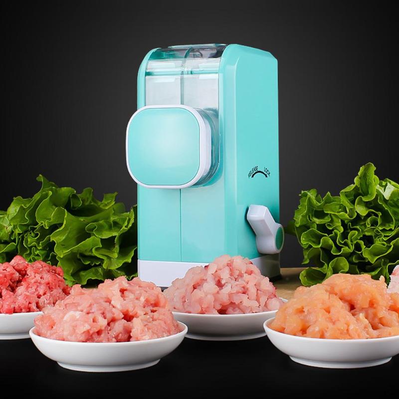 Stainless Steel Kitchen Manual Meat Grinders Food Chopper Mincer Mixer Blender Processor Spice Fish Meat Chopper Cooking Tools - ebowsos