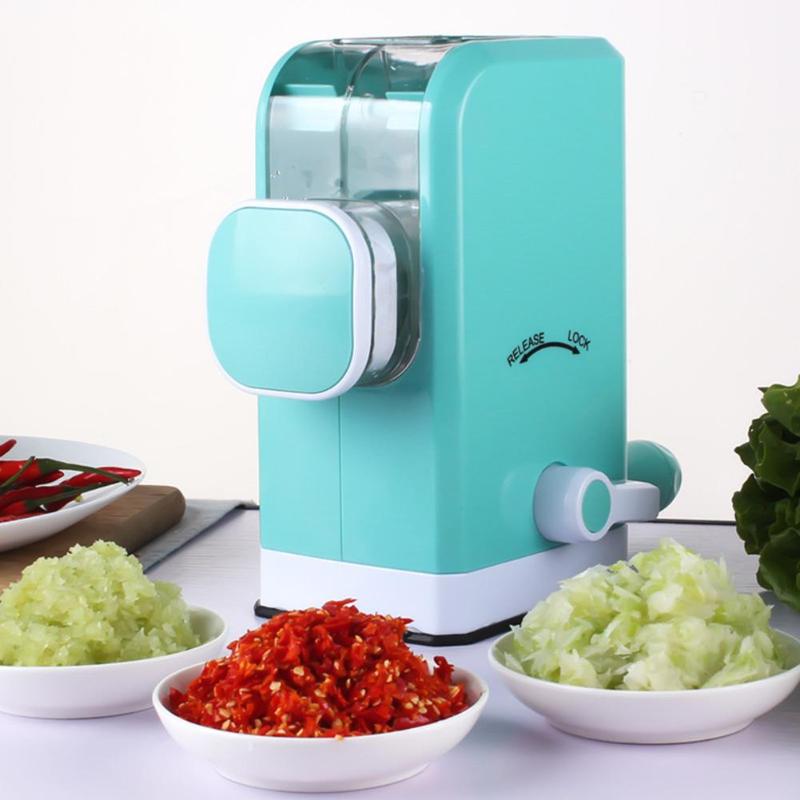 Stainless Steel Kitchen Manual Meat Grinders Food Chopper Mincer Mixer Blender Processor Spice Fish Meat Chopper Cooking Tools - ebowsos