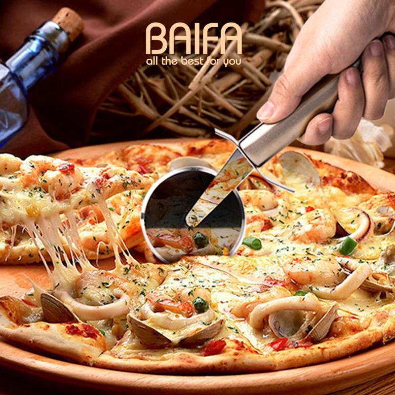 Stainless Steel pizza cutter Pastry Pizza Wheels Cutters Pancake Food Cutter Wheel Slicer Blade Knife Pizza Tools Kitchen Tools - ebowsos