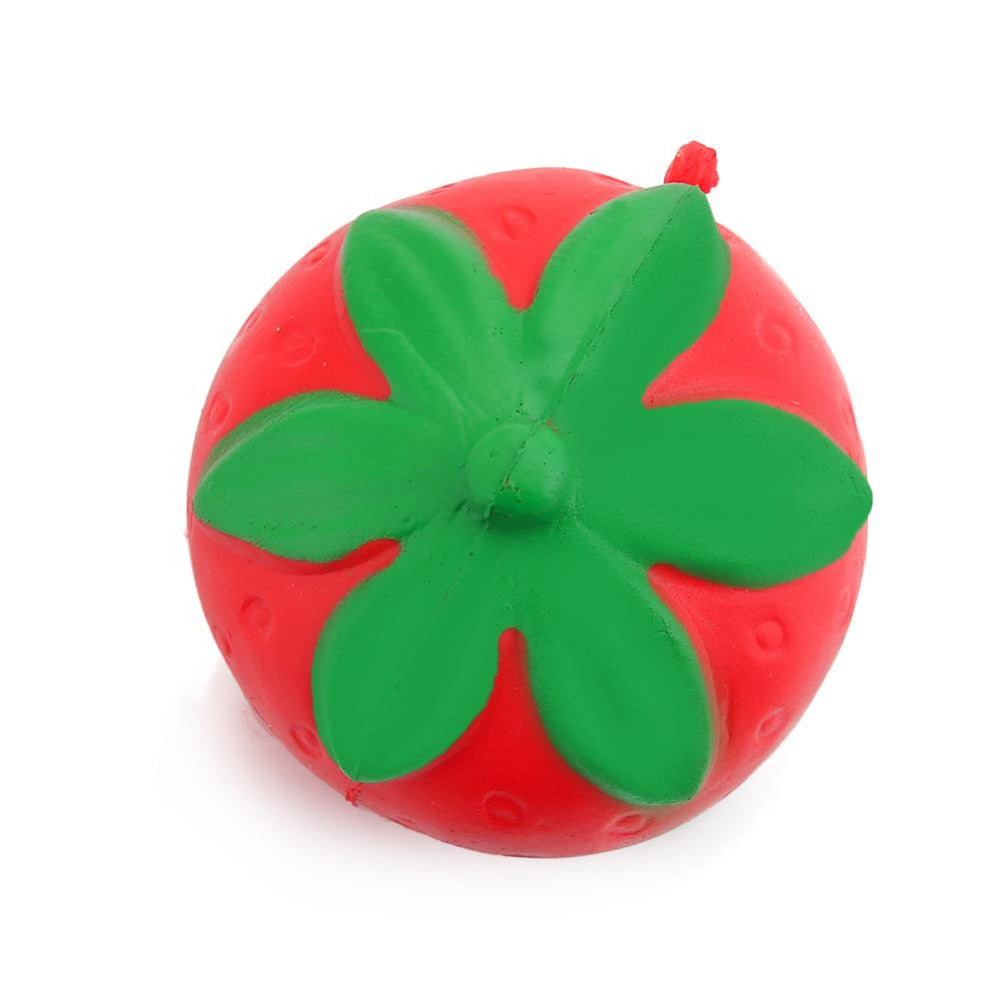 Strawberry Squeeze Soft Slow Rising 8cm Cute Straps Sweet Cream Charms Lovely Pendant Novelty Squeeze Toy to Kid Gift Red-ebowsos